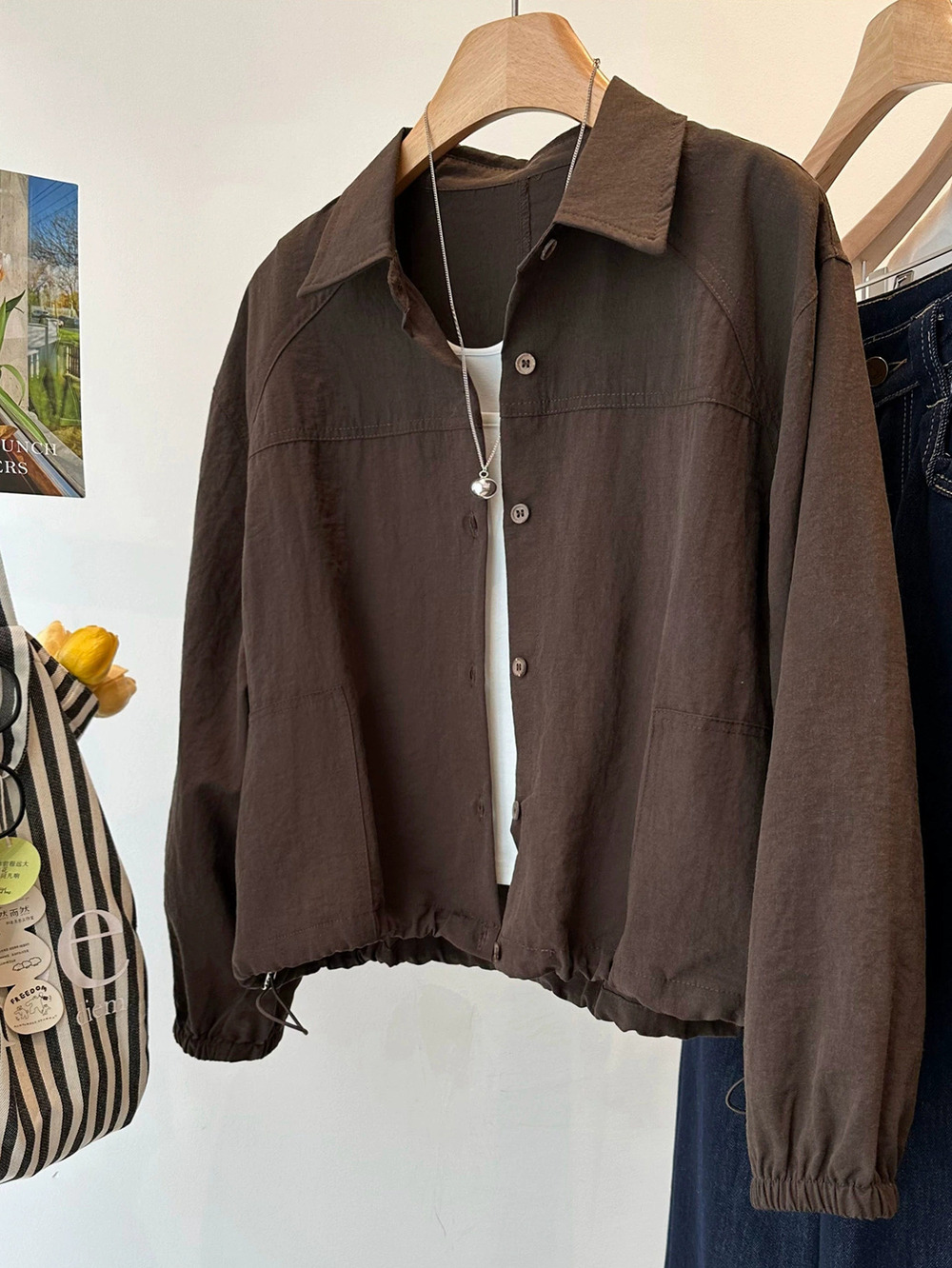 Zara KaiKuo Casual Long Sleeve Button Jacket Fall Winter
